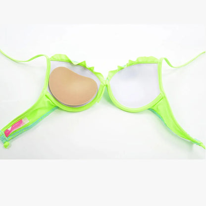 Bikini 2023 Chest Pad Bikini Set Push up Padded Bikinis Swimsuit Women Swimwear Women 2022 Thicker Breathable Sponge Bra Pad