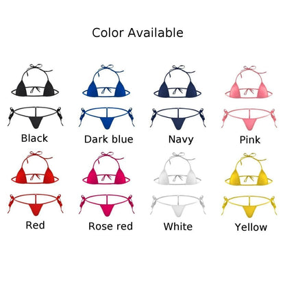 Hot New Beach Holiday Women\'S Bikini Set Lingerie Swimwear Backless Bodycon G String High Fork Lingerie Bra Set